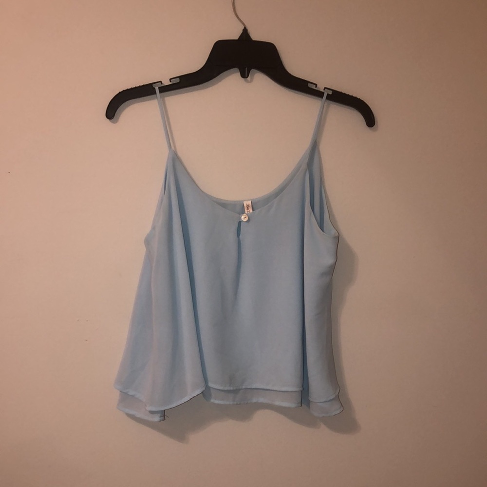 LUCY LOVE - Blue Cropped Tank